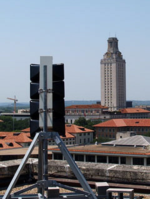 siren on university building