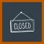 Closed sign icon